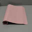 YSAGi Leather Desk Protector, Office Mat, Large Mouse Mat, Non-Slip PU Leather Blotter, Laptop Pad, Waterproof Writing Pad for Office and Home (Light Pink, 23.6" x 13.8")