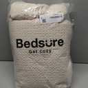 Bedsure Cotton Duvet Cover Set - 100% Cotton Waffle Weave Beige Duvet Cover California King, GentleSoft and Breathable Cal King Bedding Set for All Season, 3 Pieces, 104"x98"