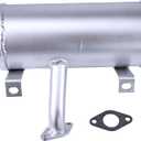 Exhaust Muffler AM122848 AM131220 Compatible with John Deere Lawn Tractor LTR166 LT155 LTR155 LT150 LT133 Kohler 15HP Engine
