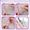 30pcs Beadable Keychains Bars Bulk Blank Beaded Metal Keychain Colorful Creative Blank Keychain for Beads Metal Beaded Pendant Jewelry Making Gift for DIY Crafts Keyrings Purse Mother's Day Birthday