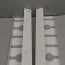 PAMO Cable Management Under Desk for Easy mounting Under-Table I Set of 2 - with 10X Cable Ties I Desk Organizer for Office/Home Office Table Thoughtful Cable Tray Holder