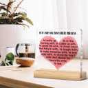 Love Gifts for Her, Anniversary Valentines Day Gifts for Her Wife Girlfriend You Are My Favorite Person Acrylic Desk Plaque Sign Home Decor