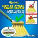 STAR BRITE Heavy Duty Extend-A-Brush Telescoping Handle, 3'-6' Pole W/Boat Hook