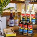 MCSAPIL Coffee Syrup Organizer(6 Bottle Capacity),Coffee Syrup Rack for Coffee Bar,Kitchen.Small Wine Rack for Bar,Family,Storage for Syrup, Wine, Dressing