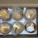 Hewory Christmas Votive Candle Holders: Christmas Tea Light Candle Holder Set of 6, Cylinder Glass Candle Holders Centerpiece Christmas Decorations Indoor Home Decor for Table Fireplace Holiday Party