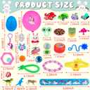 100 Pack Prefilled Easter Eggs with Assorted Toys Inside 6 Surprise Golden Eggs, 100 Plastic Easter Eggs Fillers with Fidget Toys Easter Basket Stuffers Fillers Egg Hunt Party Favors for Kids Boy Girl