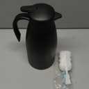 70oz Coffee Carafe Airpot Insulated Coffee Urn Stainless Steel Vacuum Thermal Pot Flask Dispenser for Coffee, Hot Water, Tea, Hot Beverage - Keep 12 Hours Hot, 24 Hours Cold-Black