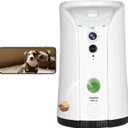 Dog Camera Treat Dispenser,WiFi Full HD Pet Camera with Two-Way Audio and Night Vision,Compatible with Alexa (2.4G WiFi ONLY) (Petalk AI)