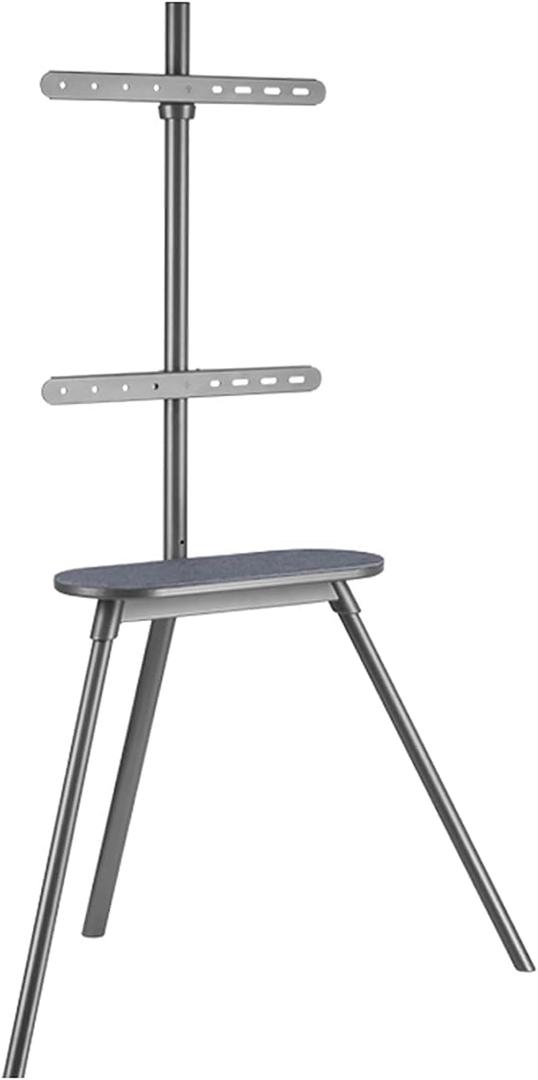 TV Stands 43"-65" Universal Swivel Tall Base Floor Mount with Hidden Safety Rope and Wire Management Holds Up to 88 Lbs TV Mount Bracket Be