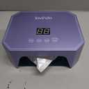 Lavinda 54W UV LED Nail Lamp Plug-in Gel Nail Light with LCD Display, 4 Timers, Auto Sensor, Dual Wavelength, Nail Dryer for Home & Salon Purple