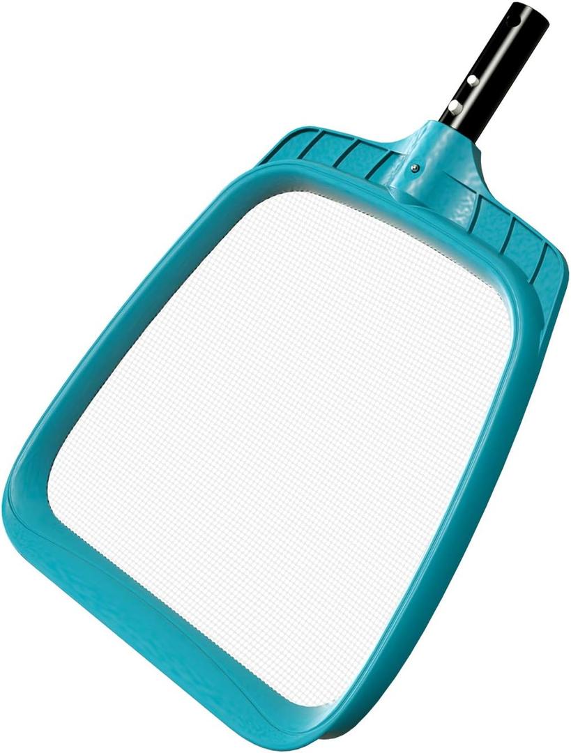 POOLWHALE Professional Pool Skimmer Net,Fine Mesh Net Bag,Heavy Duty Swimming Leaf Skimmer Cleaning Tool - Fast Cleaning,Debris Pickup Removal- Fits Standard Swimming Pool Poles (No Pole)