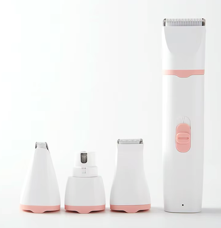 Professional Dog Grooming Clippers - Cordless Paw Trimmer, Low Noise, 4-in-1 Home Pet Grooming Kit for Dogs, Cats, Rabbits and Other Pets,