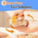 Chicken Shredder - Chicken Breast Shredder Tool Twist, Clear Meat Grinders Shredder Tool Twist for Pork Beef Chicken - BPA Free