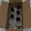 DIDITIME 6 Pack 2 oz Shot Bottles with Caps & Stainless Steel Funnels, Juicing Bottle Reusable Glass, Mini Travel Bottles, 60ml Small Jars with Lids for Potion, Ginger Shots, Oils, Juice (White)