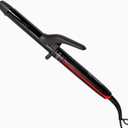 REVLON Smoothstay 1 Inch Curling Iron - Coconut Oil Infused Curling Wand Helps Enhance Shine & Smoothness, Creates Tight Bouncy Curls, and Reduced Frizz (Black)