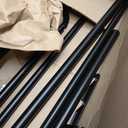 Umbra Twilight Double Curtain Rod Set Wrap Around Design Ideal for Blackout or Room Darkening Panels, 30 to 84 Inches, Black