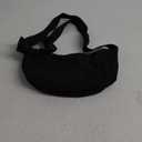 Nylon Crescent Crossbody Bag for Women Purses Trendy Men,Small Travel Sling Bag Hobo (Black)