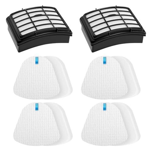 2 + 4 Pack Filters for Shark Vacuum Navigator Lift Away Filter Replacement ZU503AMZ NV350 NV351 NV352 NV355 NV356E NV357 NV360 NV370 UV440 UV540, Parts XFF350 XHF350