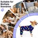 Bienbee Dog Pajamas, 4 Pack Dog Recovery Suit Shedding Suit Cute Soft Puppy Clothes Dogs Pjs Onesies Jammies Adjustable Breathable & Stretchy Clothes for Dogs Girl Boy Puppy-S
