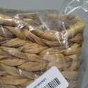 PINXIURY Water Hyacinth Handwoven Tissue Box Cover, Natural Handmade Wicker Napkin Box Holder, Handcrafted Square Facial Tissue, Rustic Decorative on Table and Bathroom, Office, Boho Decorative