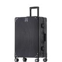 HotWay 28 Inch Checked in Luggage with Aluminum Frame, PC Hard Shell Suitcase with Spinner Wheels and TSA Lock, Large Suitcase for Business Travel, Black