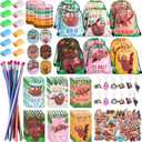 Sweetude 140 Pcs Sloth Party Favors Set Include Squeeze Sloth Spiral Notebook Flexible Pencils Keychains Stickers Rubber Bracelets Drawstring Bags for Sloth Theme Party Supplies Baby Shower