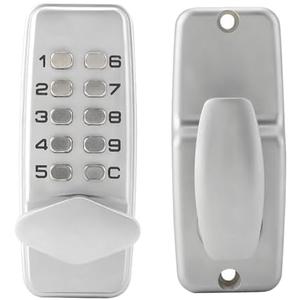 Mechanical Keyless Door Lock, 2-8 Digit Code Combination Entry Door Lock Password Security Coded Lock Push Button Keypad Lock for Home Office