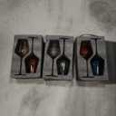 Colored Wine Glasses Set of 6-18.6oz, Colorful Wine Glasses by hand Blown Crystal,with Tall Long Stems for Party Home Bar Christmas Wedding gift set for wine lovers