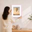 DecorUhome Solid Wood 16x20 Picture FrameFits 11x14 Photo with Mat
