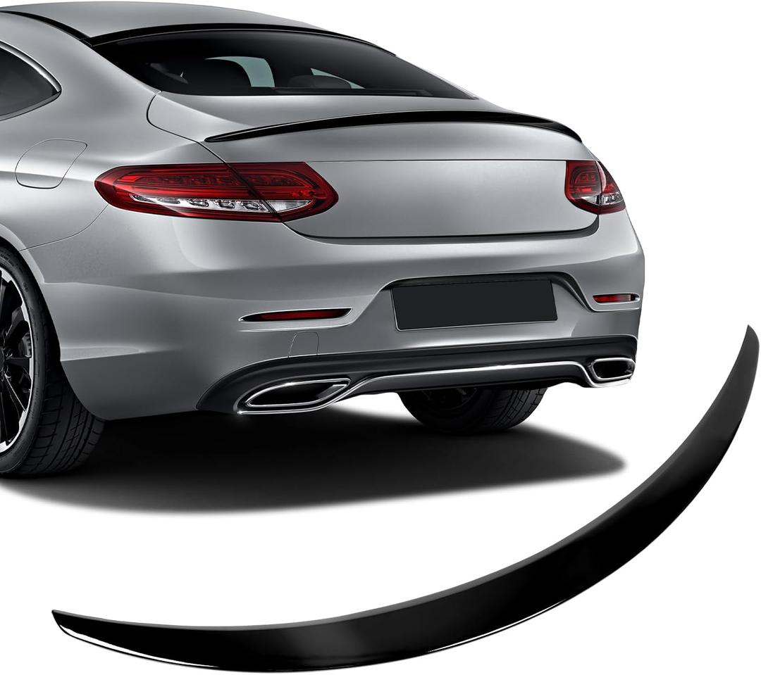 Rear Spoiler Wings for Mercedes Benz C Class W205 2015-2021 2-Door C63 C160 C180 C200 C250 C300 C400 C450 C43 AMG Trunk Spoiler Wing Trunk Tail Rear Trunk Lid,Glossy Black - AMG Style