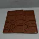 Whaline Christams Gingerbread House Baking Tray, Silicone Molds for Desserts, Chocolate, Candy,Cookies (2 Pieces)