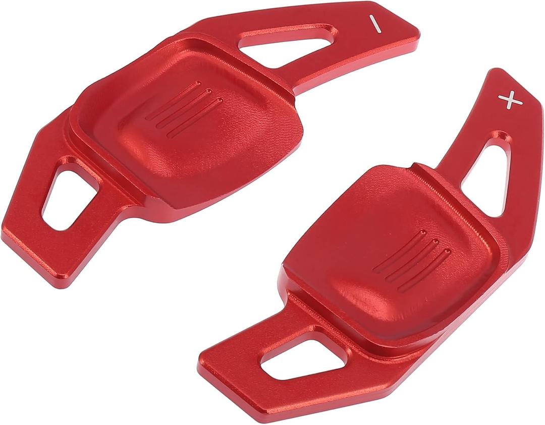 ACROPIX Shift Cover Steering Wheel Paddle Shifter Extension Fit for VW Passat - Pack of 2 Red