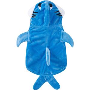 Dog Shark Costume Halloween Hoodie (X-Large) (Blue)