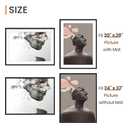 upsimples 24x32 Poster Frame, Display Pictures 20x28 with Mat or 24 x 32 Without, Wall Hanging Picture Frames, Black, 1 Pack