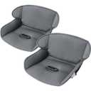 Baby Piddle Pad- Fully Waterproof Toddler Liner & Seat Protector Compatible with Car Seat Stroller with 3D Breathable Material-360 Degree Protection (Grey 2PCS)