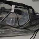 ZEEPORTE Mask Fin Snorkel Set, Travel Size Snorkeling Gear for Adults with Panoramic View Anti-Fog Mask, Trek Fins, Dry Top Snorkel and Gear Bag for Swimming Training, Snorkeling Kit Diving Packages (Small-Medium, Grey)