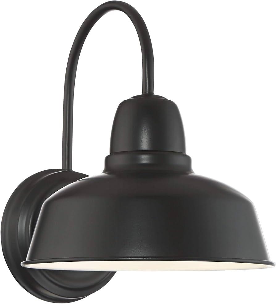 John Timberland Urban Barn 13" High Black Outdoor 