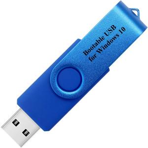 USB for Windows 10 Install Recover Repair Restore Boot USB Flash Drive, 32&64 Bit Systems Home&Professional, Laptop and Desktop