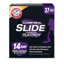 ARM & HAMMER Clump & Seal SLIDE Platinum Multi-Cat Clumping Litter, Easy Clean, Superior Odor Control, 37 Lbs