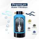 H&G Lifestyles RV Water Filter,Iron Filter for Garden Hose,Hose Filter for Filling Pool Well Water Iron,RV Water Softener Filtration System for Garden Hose, with 3/4" GHT Brass Adapter