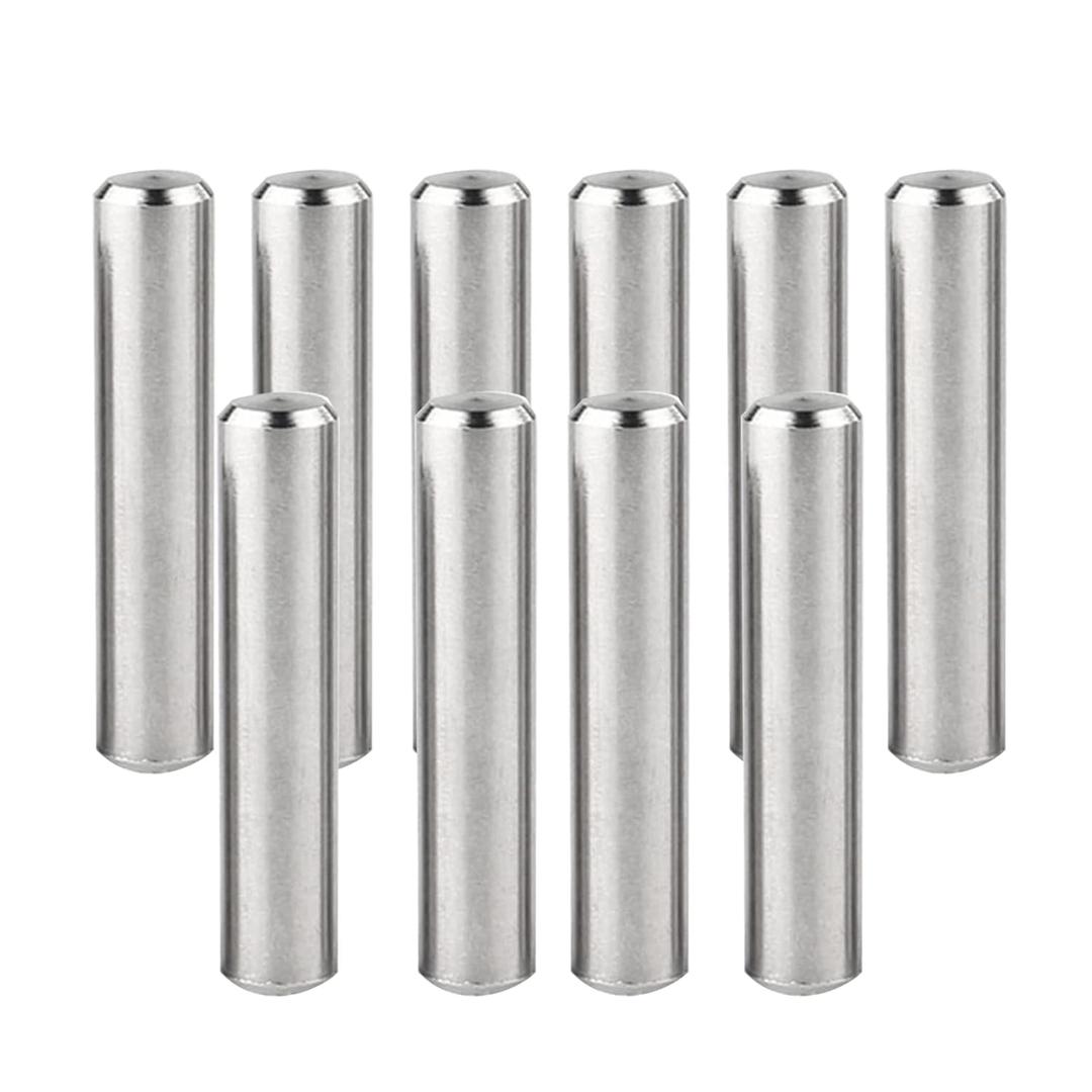 10 PCS M10x80mm Dowel Pins 304 Stainless Steel Cylindrical Pin Pegs Support Shelves Fasten Elements GB119 Fixed Pin Shaft