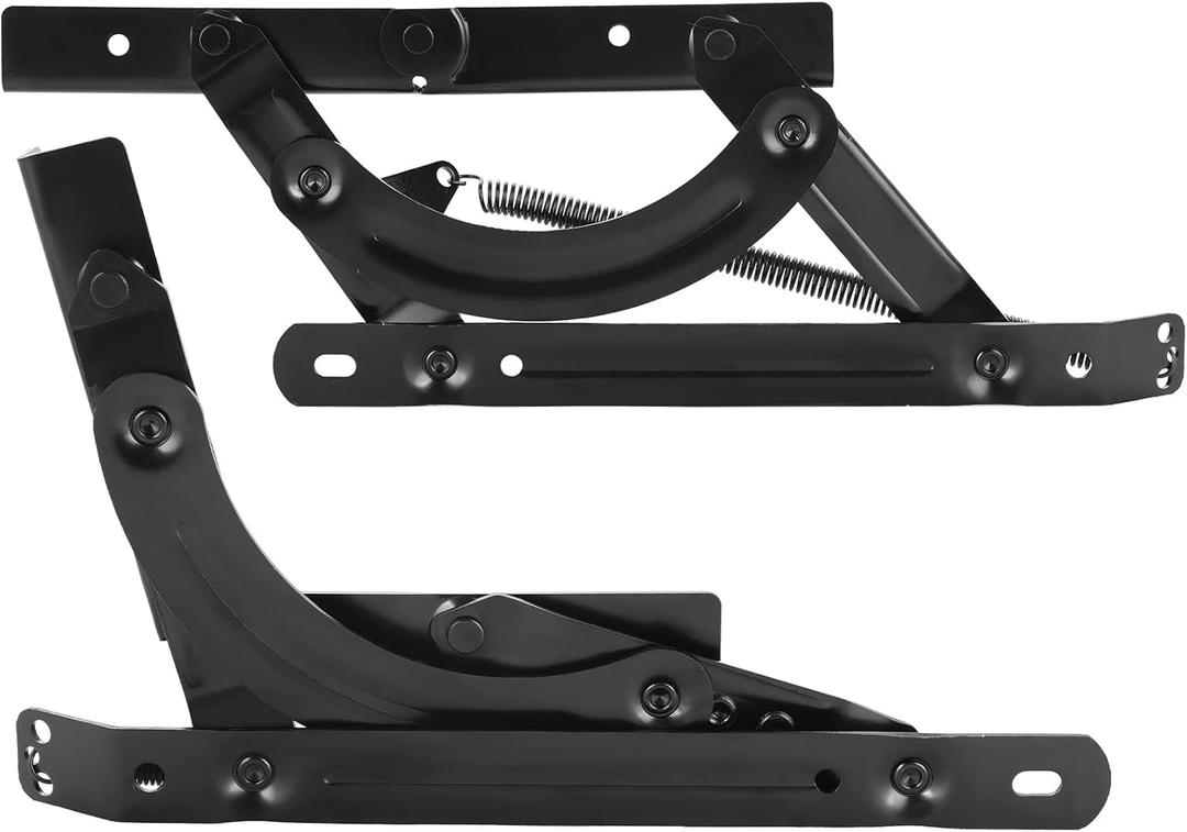 Futon Hinges, Adjustable Spring Mechanism Replacement Spring Hinge for Most Foldable Sofas, Hevy Duty Steel Sofa Bed Futon Hinge Hardware, Easy Couch to Bed Conversion