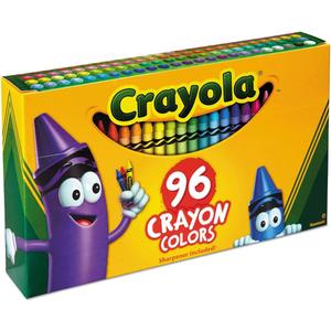 Crayola 52-0096 96 Count Crayon Box With New Specialty Crayon Samples