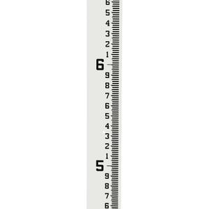 AdirPro 4" Wide Stream Gauge - Heavy Duty Gauge - All Weather Guage (100ths/10ths/feet) (4-8')