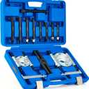 Orion Motor Tech Bearing Puller Set, 5 Ton Capacity Bearing Separator, Pinion Wheel Bearing Removal Kit with 2" and 3" Jaws, Wheel Hub Axle Puller Set, Heavy Duty Bearing Splitter Tool Kit