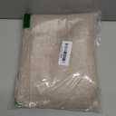 YoungsTex Oatmeal Linen Semi Sheer Curtains 72 Inches Long for Living Room, Light Filtering Window Drapes Natural Textured with Rod Pocket Back Tab for Dining Bedroom, 2 Panels, 52 X 72 Inch