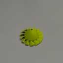 BlueStars 529437004 Blower Fan Blade - for Ryobi 18V Cordless Leaf Blower P2108 P21081 P21081VN P21081VNM - Replaces 529437003 529437001 with Insert Nut