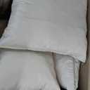 HITO 18x18 Pillow Inserts (Set of 2) - Down Alternative 100% Cotton Cover Decorative Square Throw Pillows White for Couch Bed Sofa