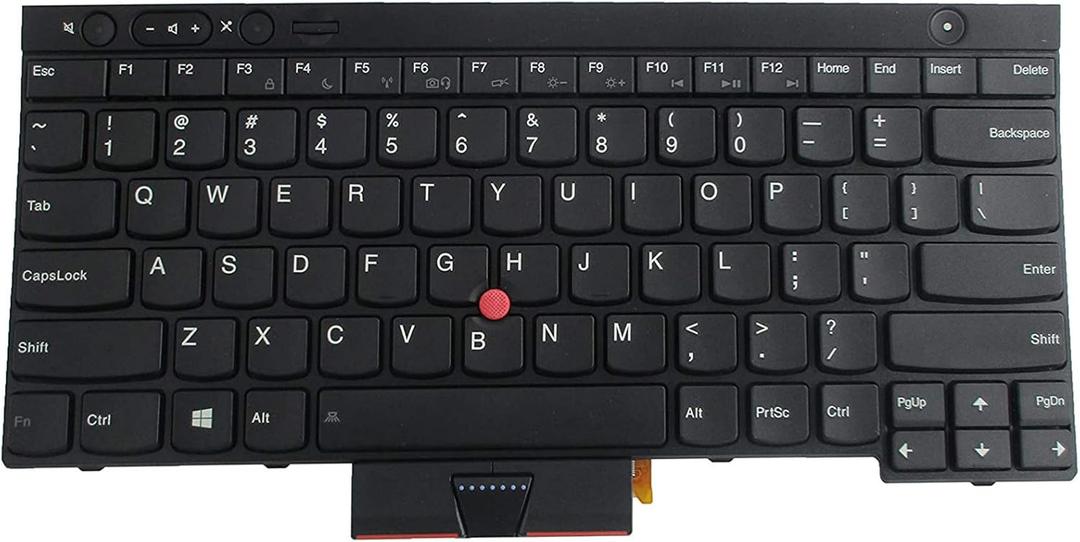 New Laptop Keyboard Replacement with Pointer(no Backlit) Compatible with Lenovo IBM ThinkPad T430 T430S T430I X230 X230T X230I T530 W530 (Not Fit T430U X230S)