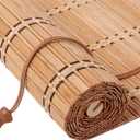 Bamboo Blinds for Interior Windows and Outdoor Patio, Bamboo Shades for Windows, Custom Size, Easy to Install, Roller Shades for Indoor and Outdoor (18"W x 36"H, Brown-2)